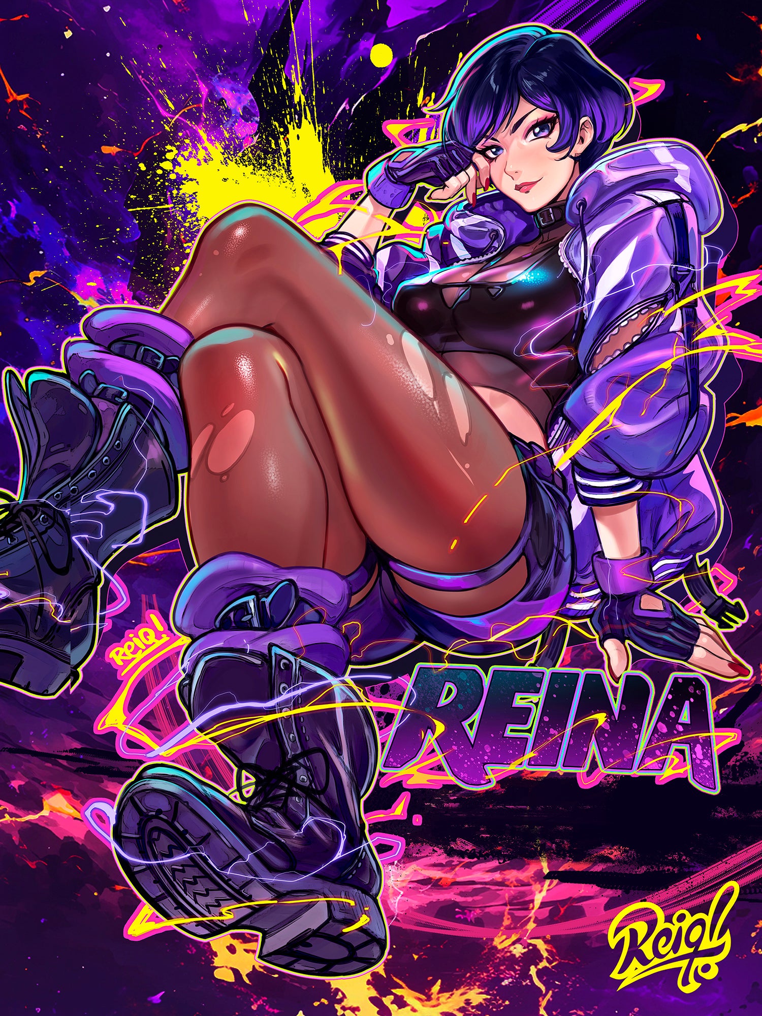 TEKKEN 8 REINA 18x24 Art Print Limited – REIQSHOP