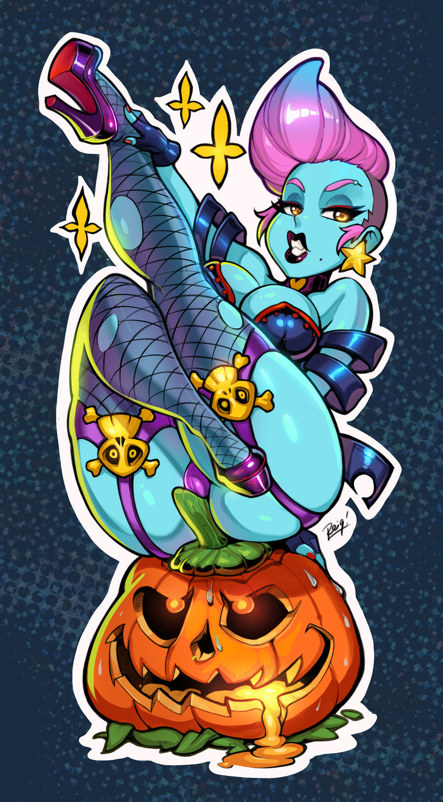 Pumpkin Queen Kinky Cutie Sticker