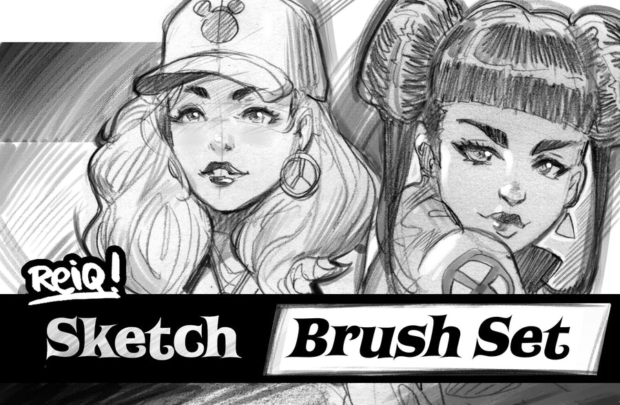 Reiq Photoshop Sketch & Drawing Brush Set