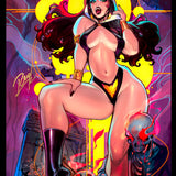 Vampirella #666 - Variant Black SuitSigned 18x24 Art print. (50 Copies only)