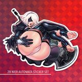 2B Nier Automata Sticker Set