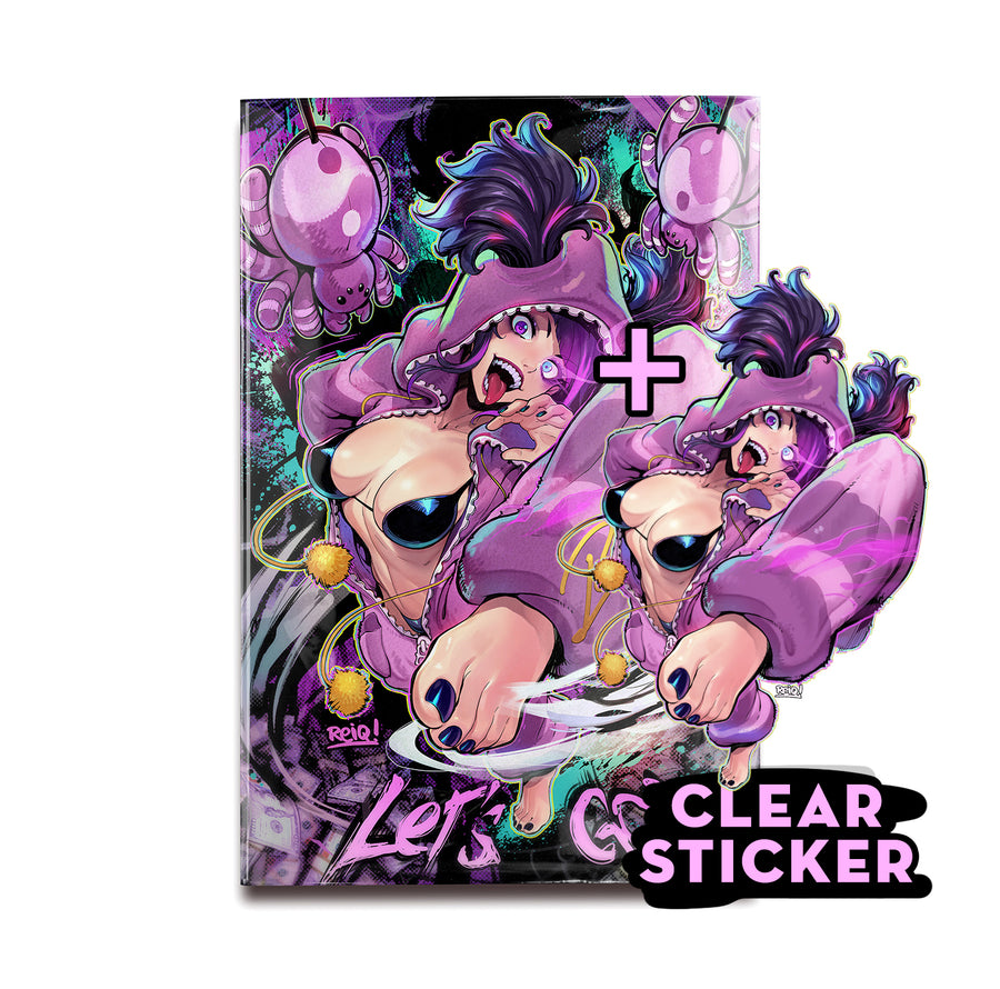 REIQ Signed Exclusive Street Fighter Masters: Game Gals #1  Juri Cover A + Clear Sticker.