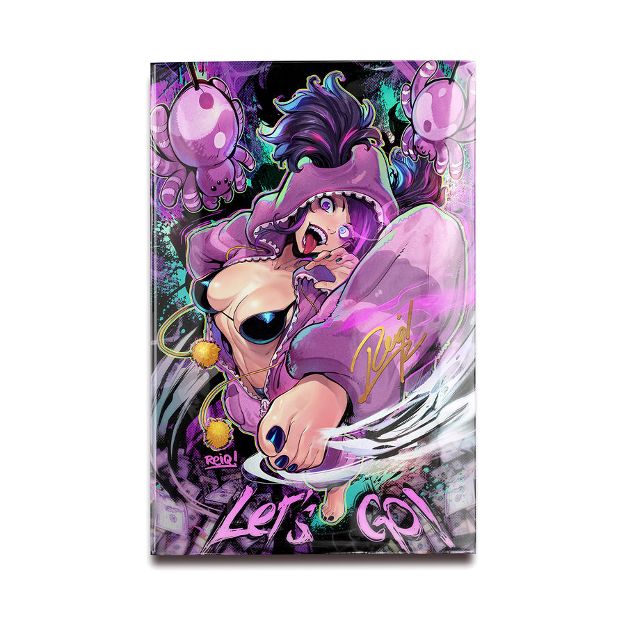 REIQ Signed Exclusive Street Fighter Masters: Game Gals #1  Juri Cover A + Clear Sticker.