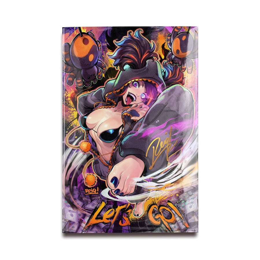 REIQ Signed Exclusive Street Fighter Masters: Game Gals #1  Juri Cover B + Clear Sticker