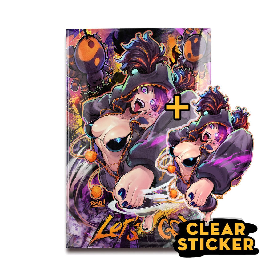 REIQ Signed Exclusive Street Fighter Masters: Game Gals #1  Juri Cover B + Clear Sticker