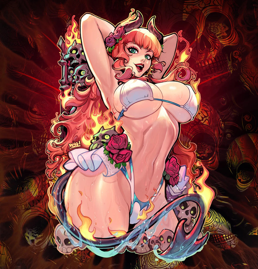 Candela's Summer Fun! - Clear Sticker (limited to 350)