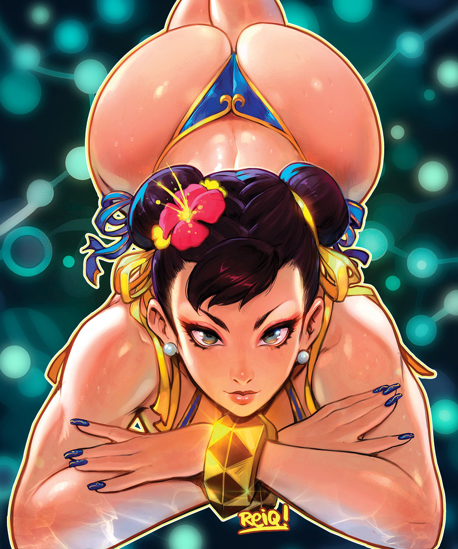 Chun-Li Swimsuit SP Clear Sticker.