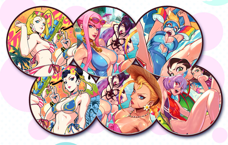SF Summer Heat 6 Coaster Set