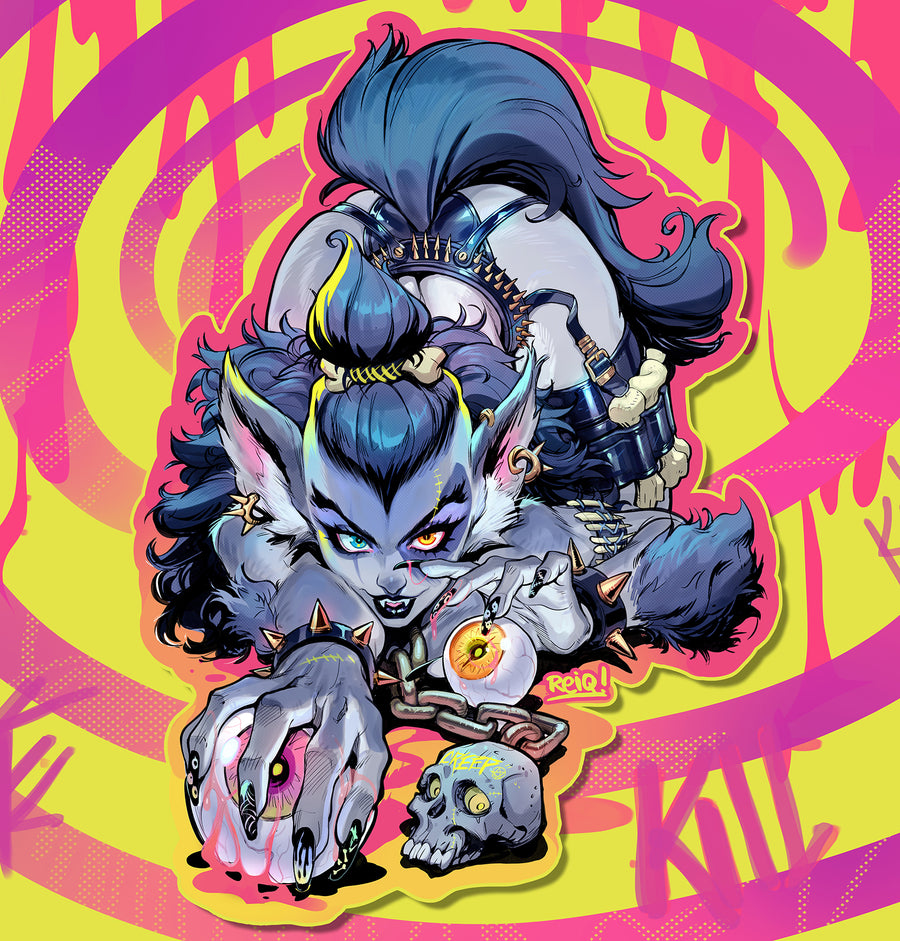 Creepy Hunter Vinyl Sticker