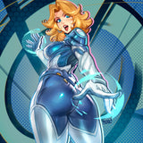 Invisible Woman Clear / Glitter Sticker