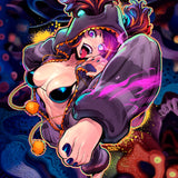 Juri Pajama Clear Sticker Pink / Orange