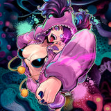 Juri Pajama Clear Sticker Pink / Orange