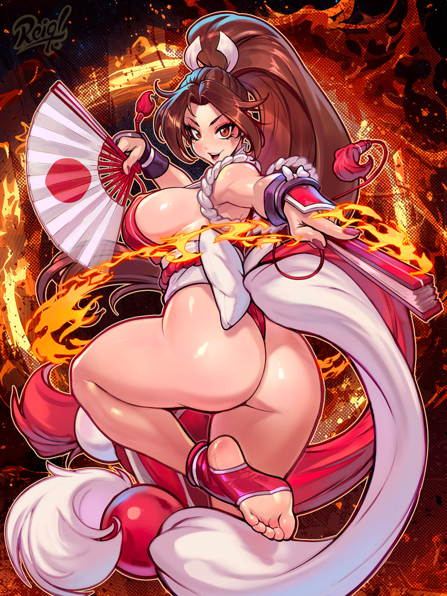 Mai Shiranui  18x24 Art Print Limited