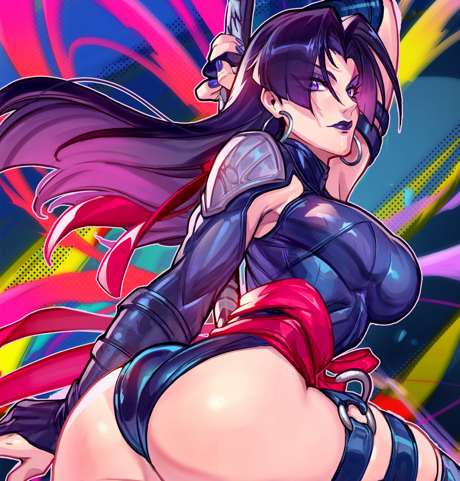 PSylocke Marvel Rivals Clear / Glitter Sticker