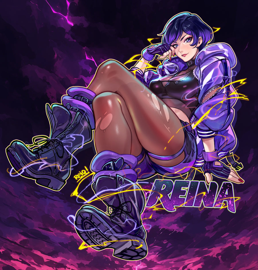 REINA Tekken 8 ⚡️💜⚡️ STICKER Boot and Feet Version.