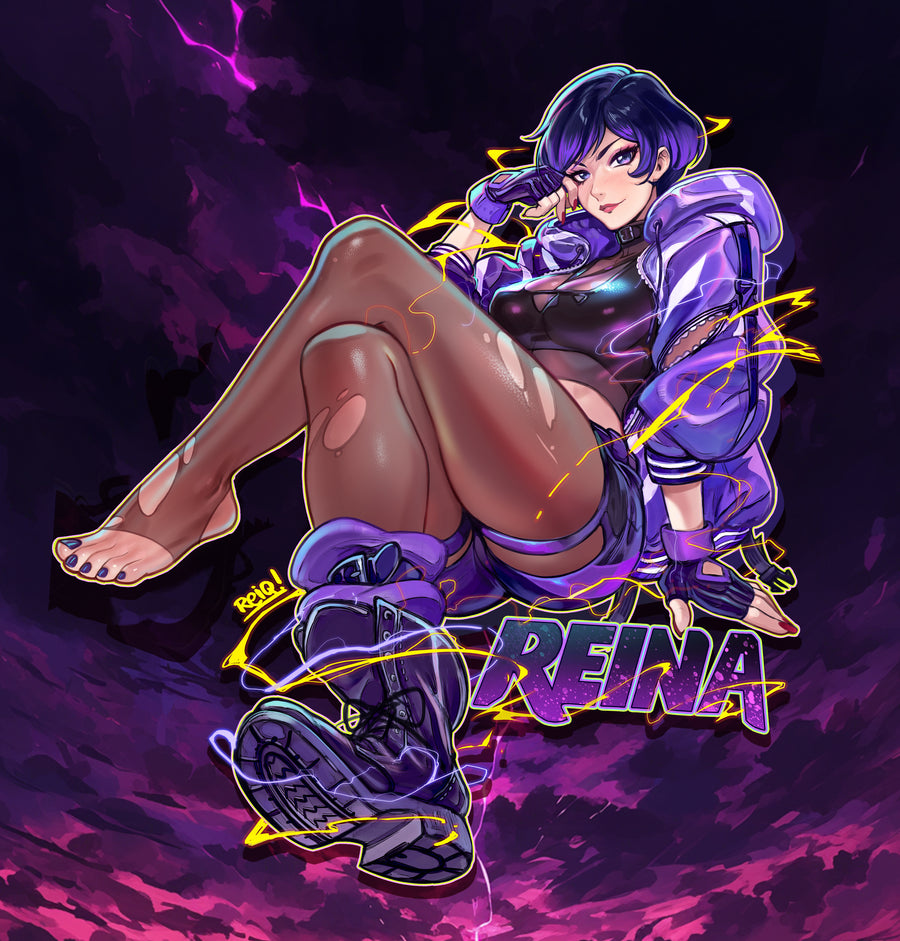 REINA Tekken 8 ⚡️💜⚡️ STICKER Boot and Feet Version.