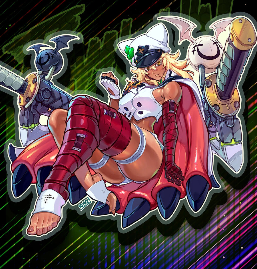 Ramlethal Guilty Gear Glitter / Clear Sticker