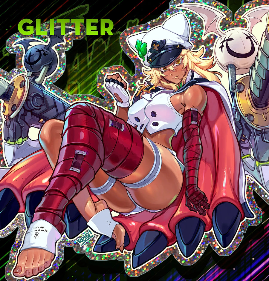 Ramlethal Guilty Gear Glitter / Clear Sticker