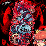 NSFW - ROT IN HELL / Kinky Cuties Seasonal Sticker