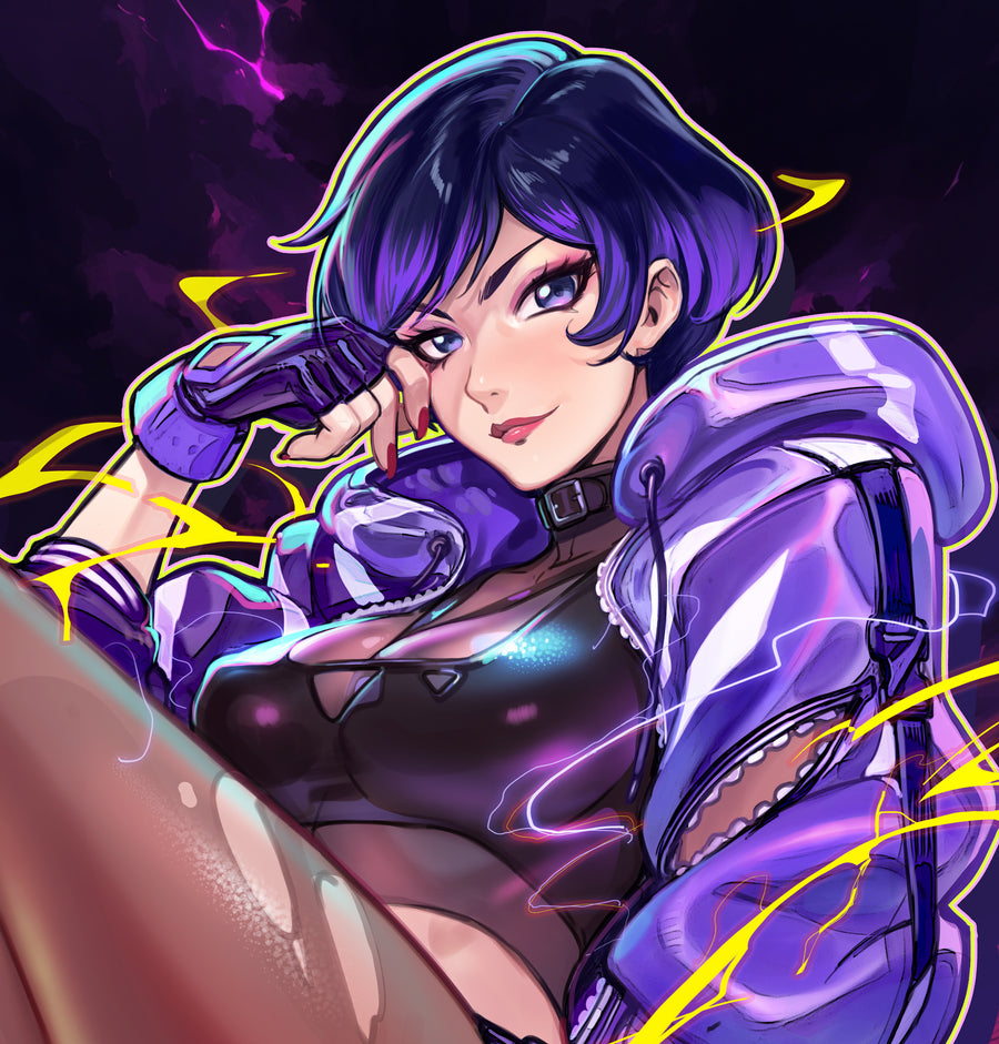 REINA Tekken 8 ⚡️💜⚡️ STICKER Boot and Feet Version.