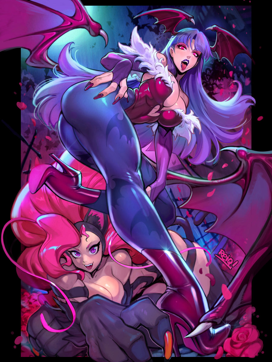 Darkstalkers #1: 20th Anniversary Signed 18x24 Art print Limited 30 Copies.