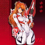 Evangelion - Asuka Langley 3.0 +1.0 Clear Sticker