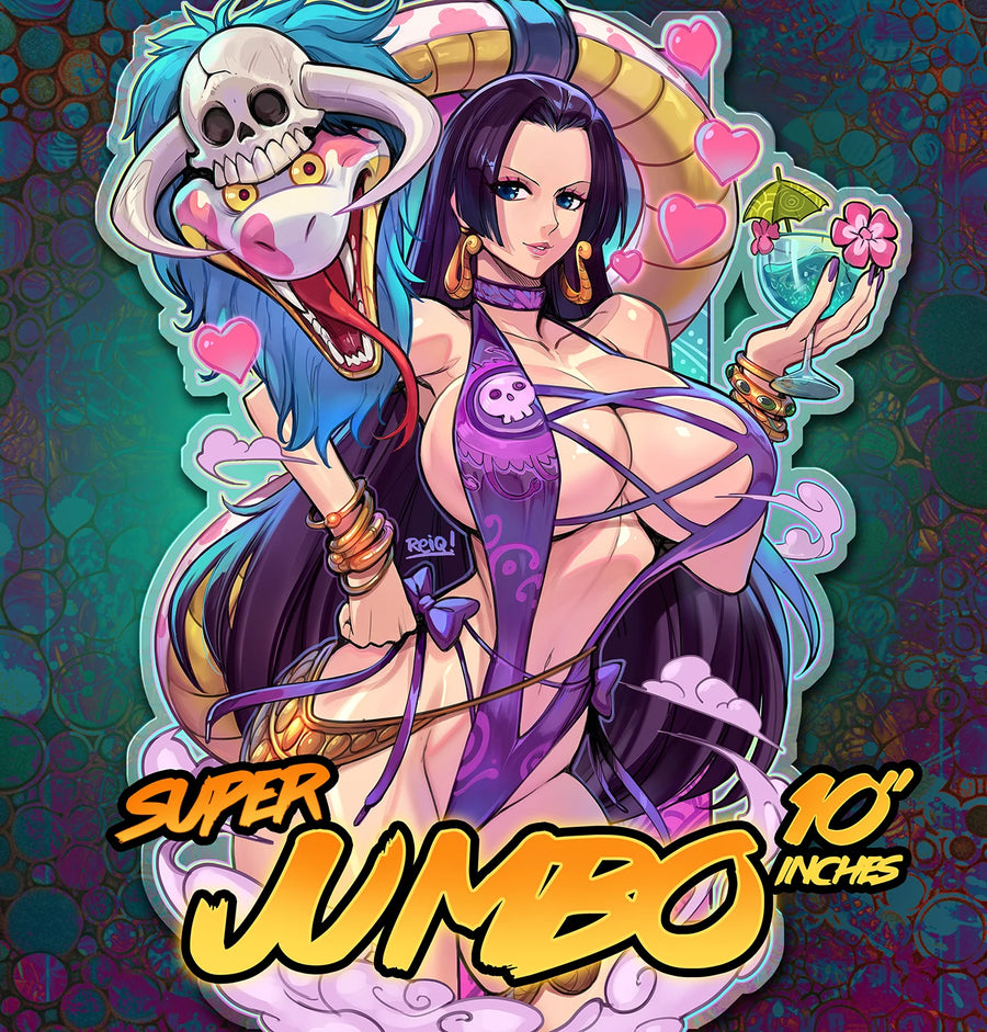 Boa's Summer Fun! - Large & Jumbo Clear Sticker