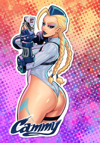 Street Fighter: Cammy Vinyl Sticker -  Denmark