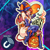 Candela Spooky Witch Magnet