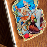 Felicia VS Aisha Clan Clan Super Cat Fight Sticker