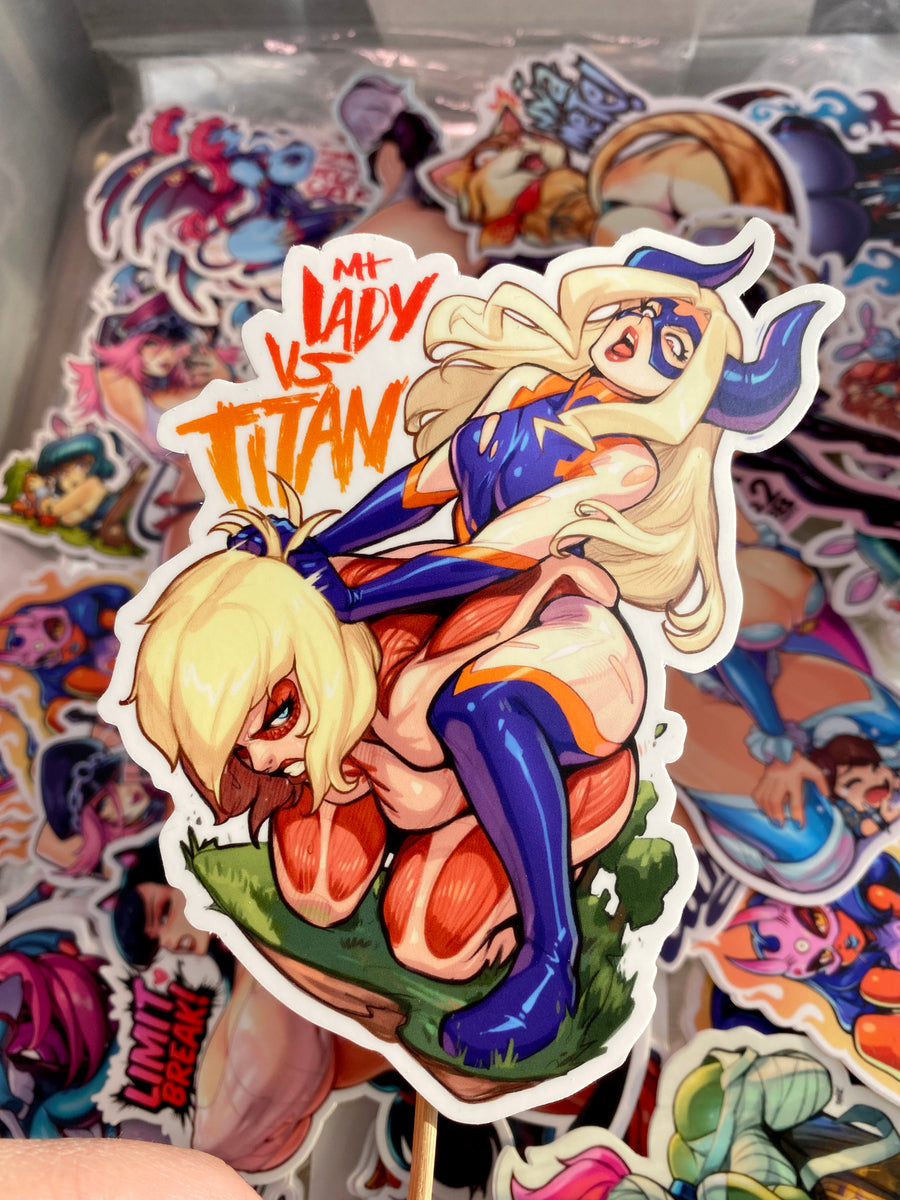 Mt Lady VS Titan Sticker!