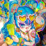 DEKORA Chan! Holographic Sticker! Limited to 100 Pcs