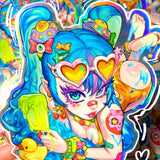 DEKORA Chan! Holographic Sticker! Limited to 100 Pcs