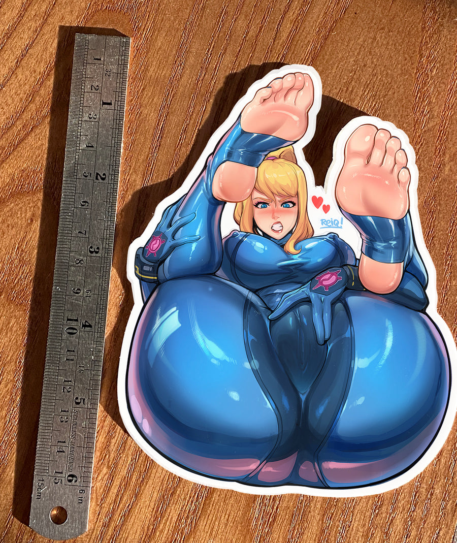 Samus Aran (Jigglygirls) Super Sized Stickers SET!