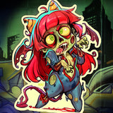 Zombie Candelita Seasonal Sticker
